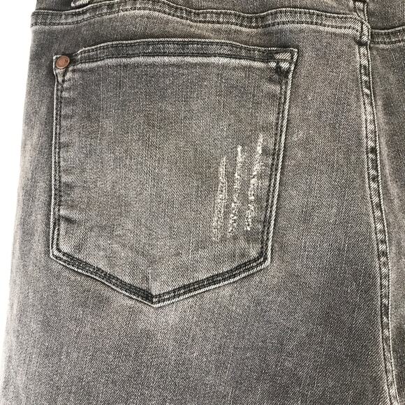NWT Judy Blue Destroyed Cuffed Hem Faded Black Skinny Fit Jeans Distressed 32 - Picture 10 of 12